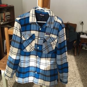Patagonia Fjord Insulated Flannel Shirt/Coat EUC